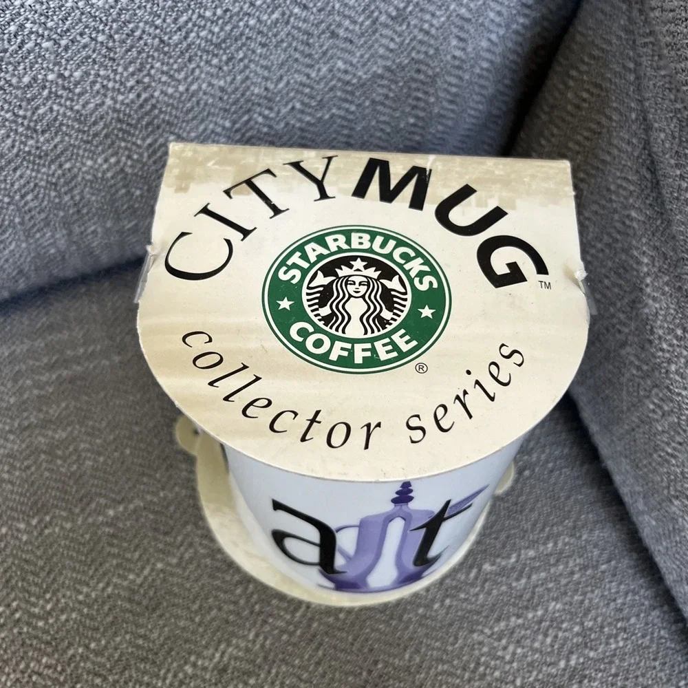 Starbucks Coffee QATAR City Mug Collector Series Mug Rastal 16 oz